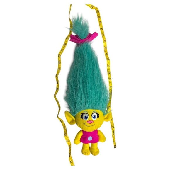 Trolls SMIDGE TROLL W/ LARGE TURQUOISE HAIR 18" Plush STUFFED ANIMAL Toy - Picture 4 of 5